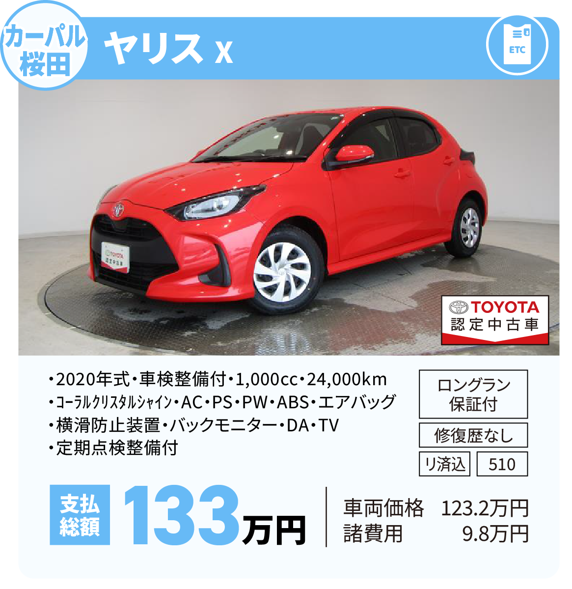 ヤリス X